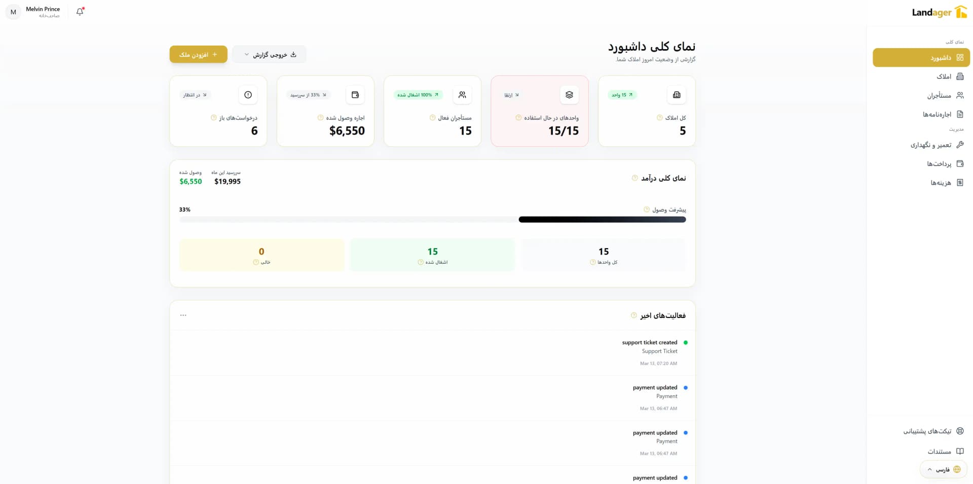 Arabic Dashboard